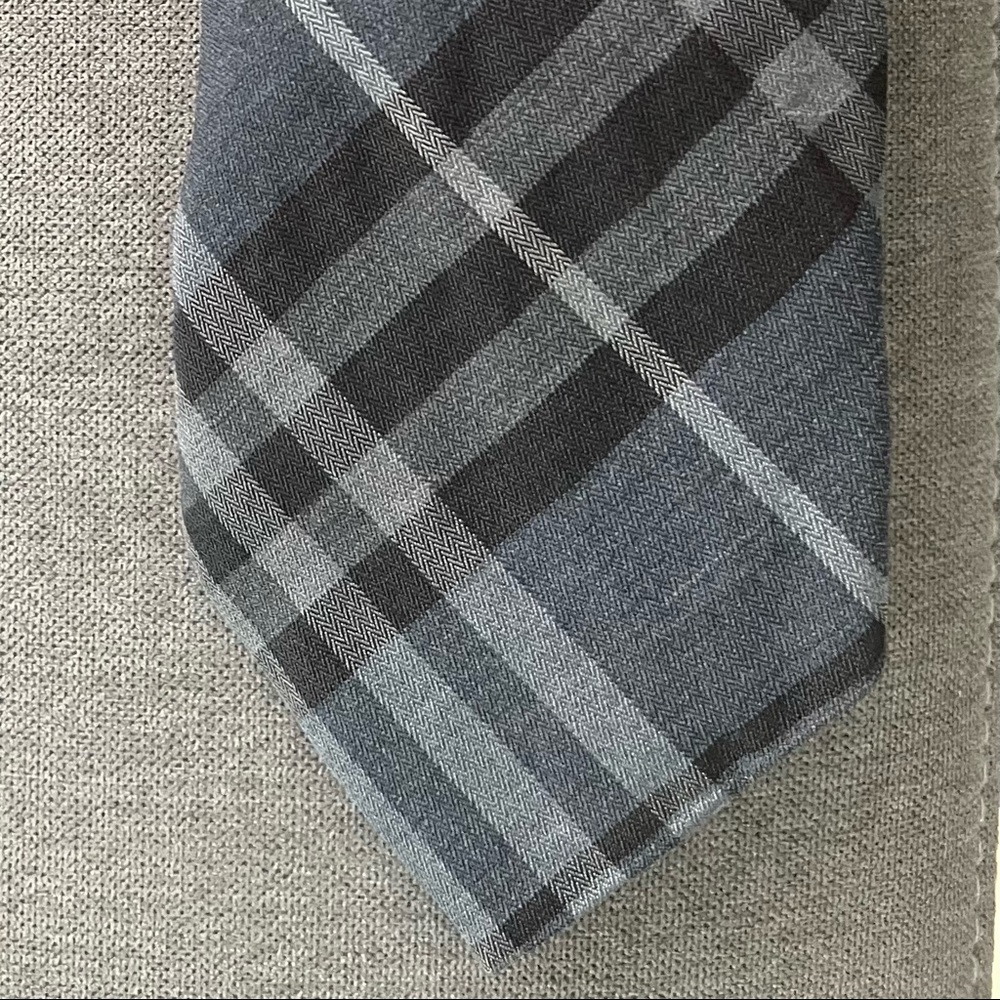 Blue Burberry Tie